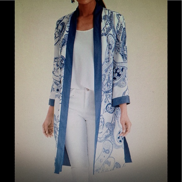 Chico's Jackets & Blazers - CHICOS REVERSIBLE KIMONO CHICOS 0 MISSES 4-6 NWT